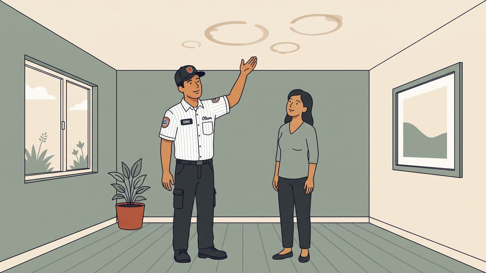 Water Stains on the Ceiling: What They Mean and Who to Call
