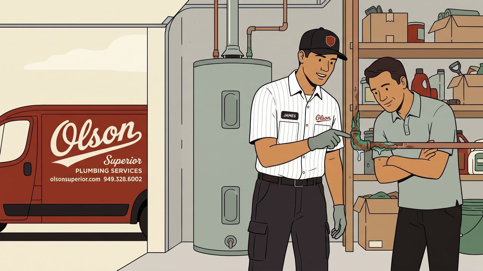 Pinhole leaks in copper pipes: why Orange County homes get them first.