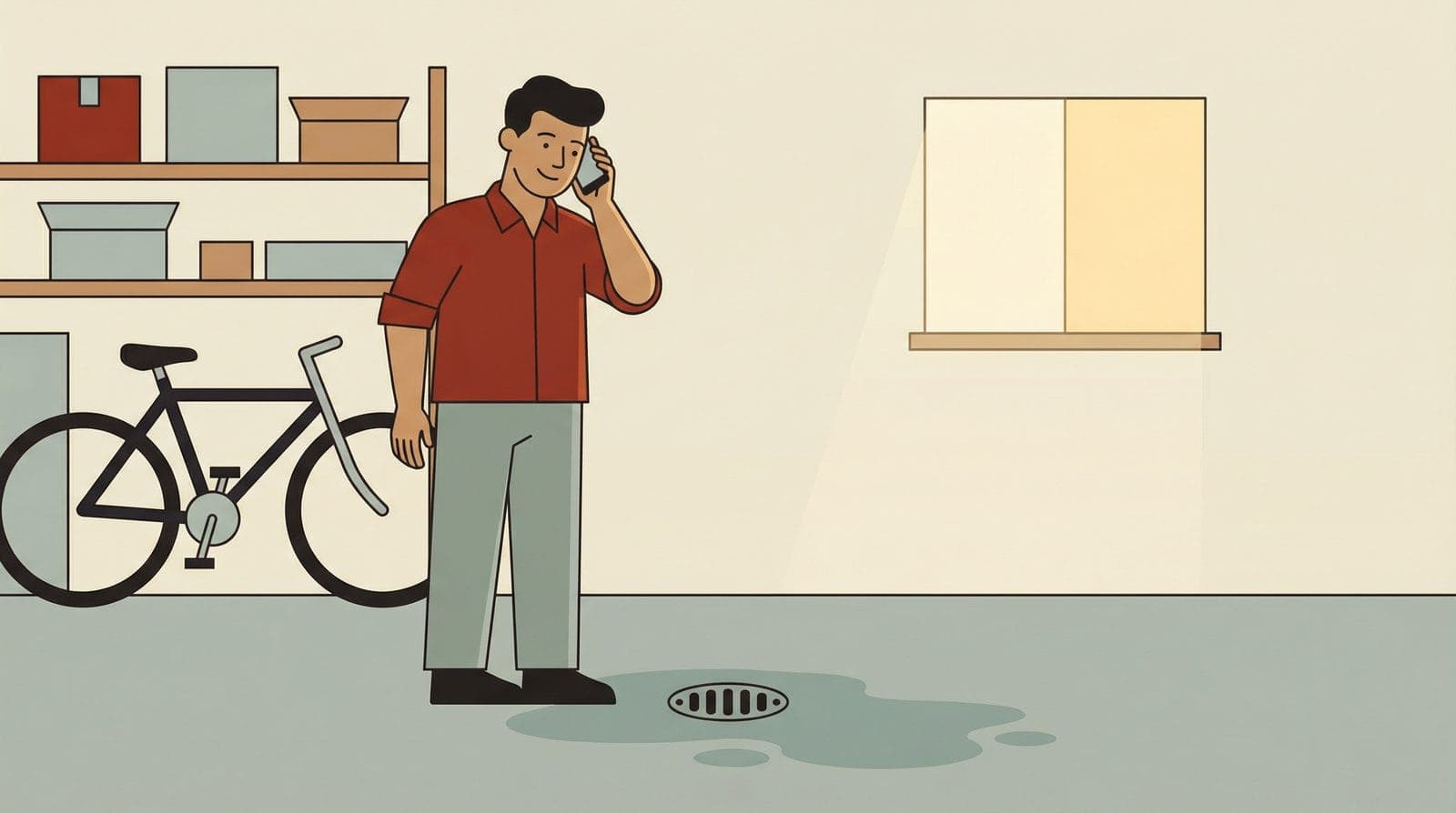 How to clear a clogged garage drain